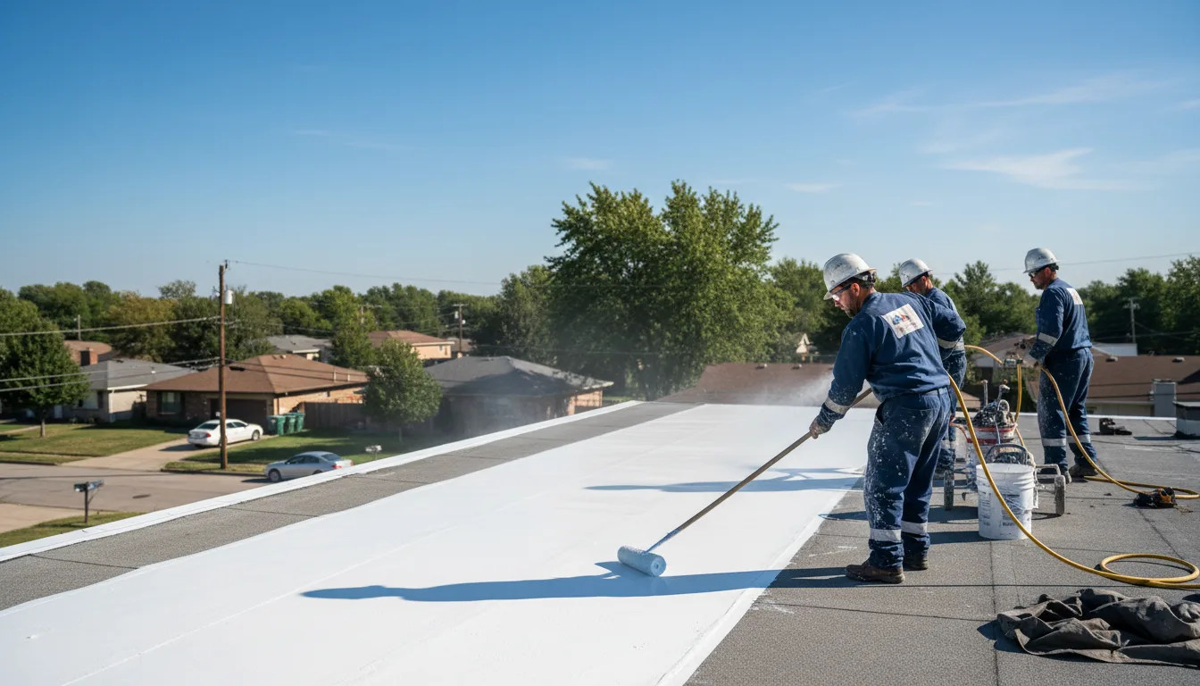 Commercial roof coating in Gillett, AR near me